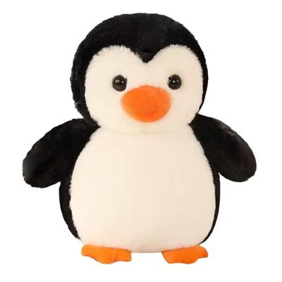 Pinguim de pelúcia arredondado corpo fofo animal calmante interior fofo perfeito como presente de aniversário para crianças ou seu 22cm Adorável, brinquedo, travesseiro, almofada,