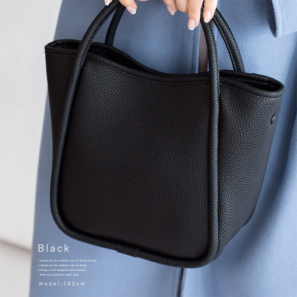 Vita Felice Piping 2way Mini Tote Bag for Women [VITAFELICE] inb-10044p (Black)