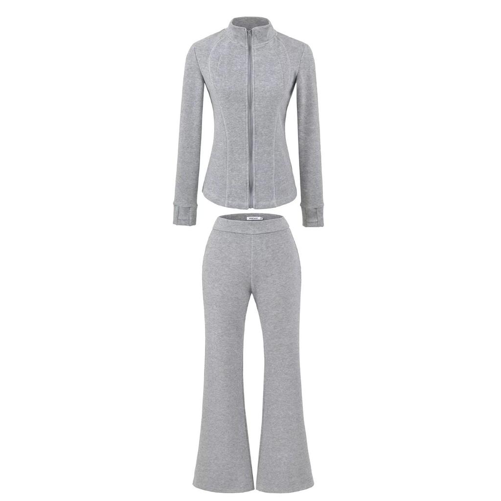 Spicy Girl Slim Fit Flared High Stretch Casual Sports Pants 2026