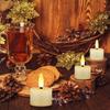 set of 6/12 Remote Controlled w/Timer Led Tea Light USB Rechargeable Tealight Warm White 3D Wick flickering Candle Lamp f/Party