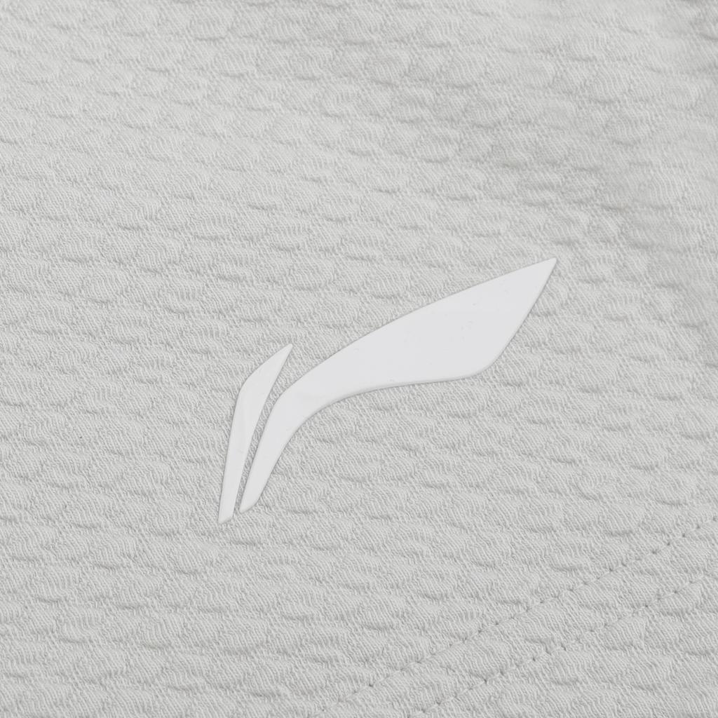 Li Ning CBA Summer Breathable Sweat-Absorbing Cotton Loose Basketball Training Shorts Unisex Shorts White-Birch-Gray AKSV833-2