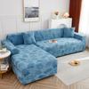 Aksamitny Pokrowiec na Sofę z Nadrukiem Misia Rozciągliwe Pokrowce na Sofę w Kształcie Litery L Pokrowce na Narożnik i Fotel do Dekoracji Salonu