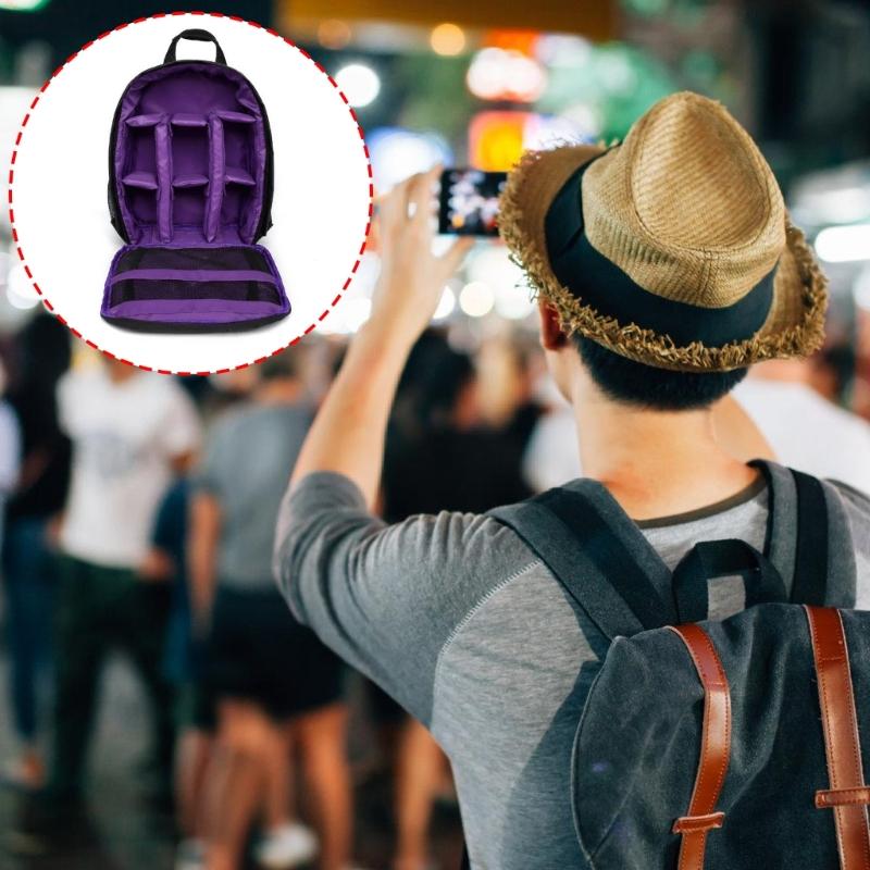 Outdoor Camera Backpack Video Digital Shoulder Camera Bag Waterproof Photo Knapsack Case DSLR Ergonomic Shoulder Strap