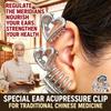 6Pcs Silver‑Tone Ear Acupressure Clips Heart Shaped Ear Acupoint Clips  Household Use