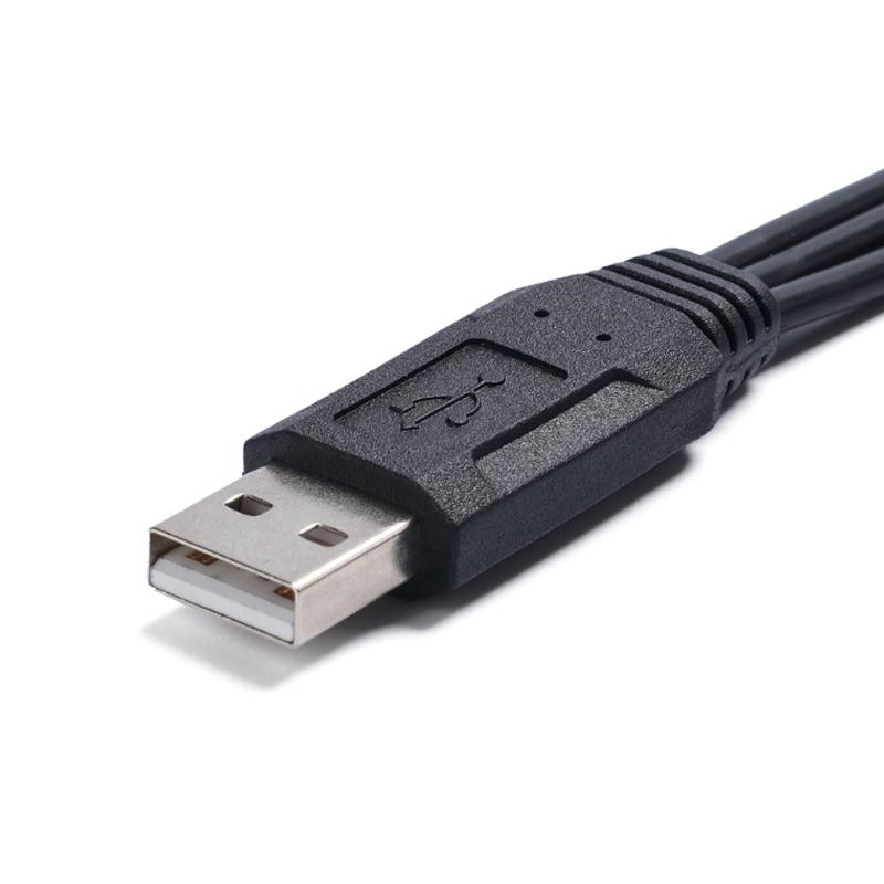2 in 1 USB Y Splitter Cable USB Power Splitter Cable USB2.0 Male to 2 USB Female Splitter Cable Charging Data Transfer