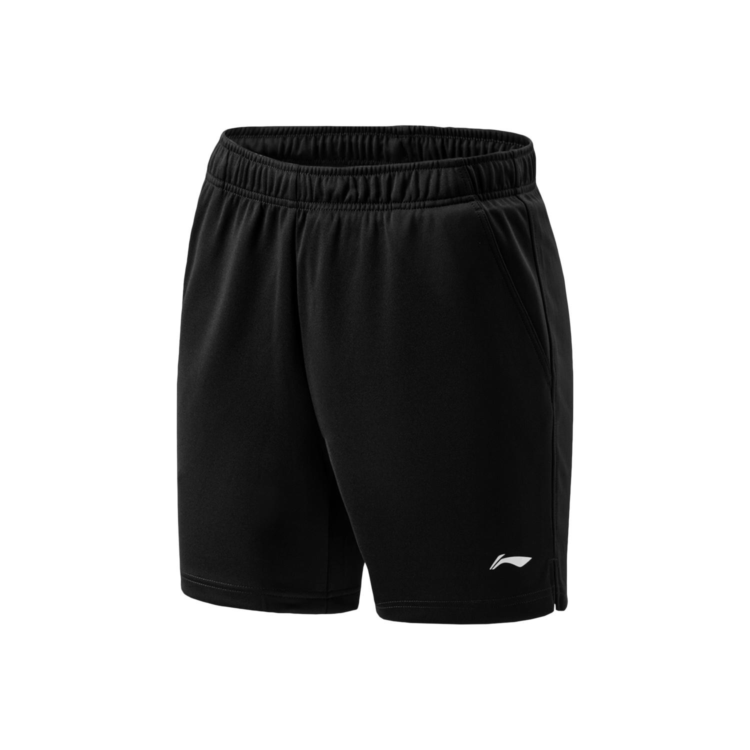 Li-Ning Basic Badminton Shorts  Black  Men s AAPR379-6 L