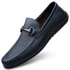 Fashion 2025 New Men Genuine Leather Loafers Non Slip Office Shoes Breathable Outdoor Slip on Flats Casual Shoes Man Dress Moccasins