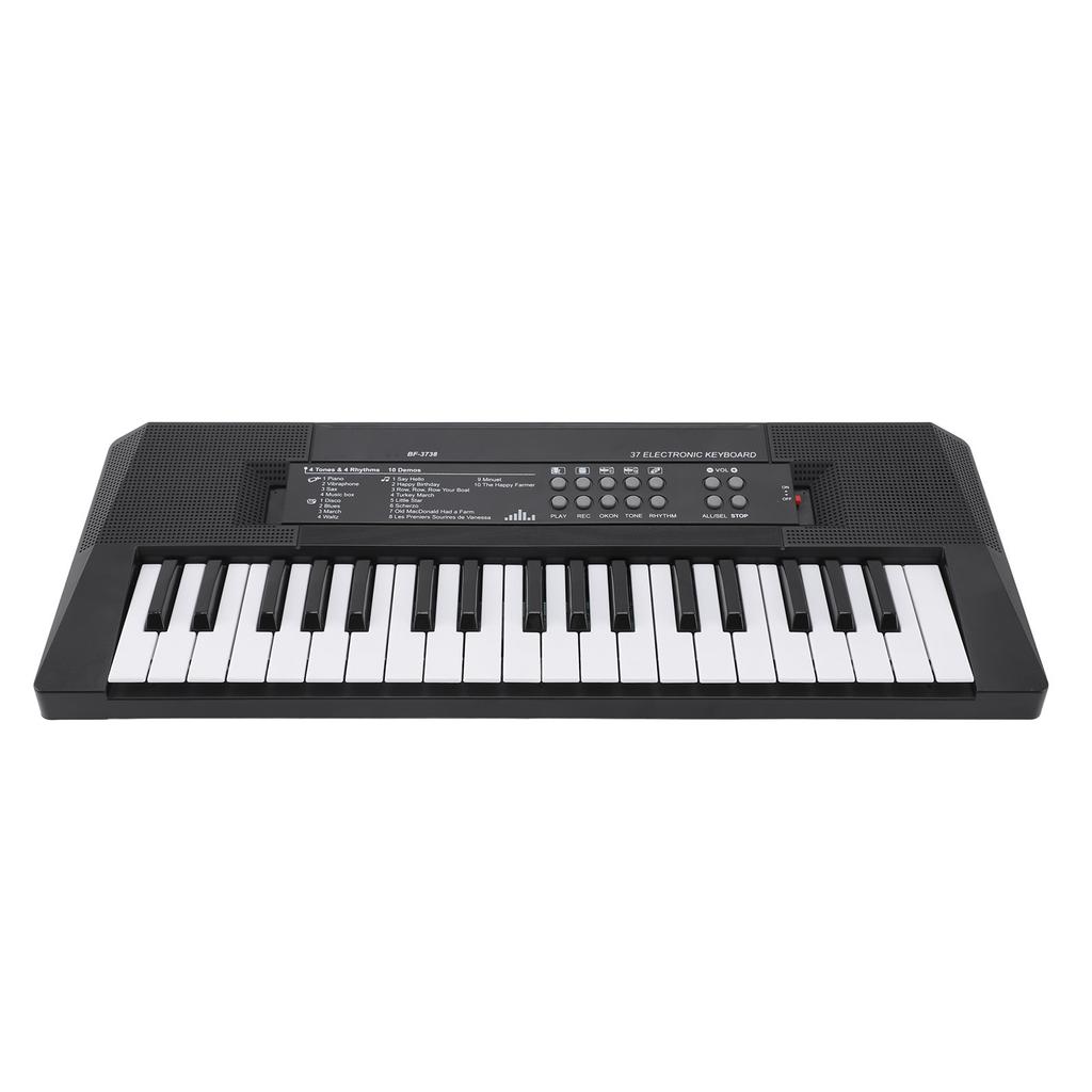 Kids Piano Keyboard 37 Keys Portable Electronic Keyboard Early Educational Music Learning Toy with Microphone for 3 To