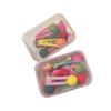 Colorful Jelly Bean Hairpin Set for Girls - Cute Candy Color Side and Bangs Clips