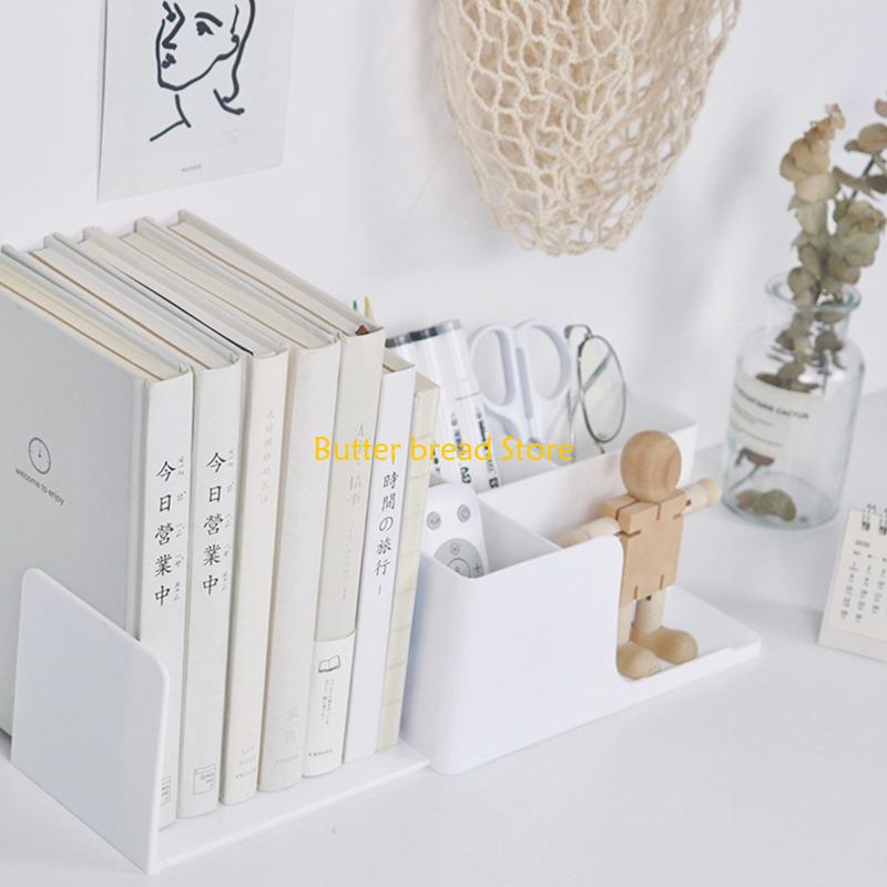 W89C Ausziehbarer Schreibtisch-Schreibwaren-Buch-Stifthalter Ständer Kosmetik-Make-up-Werkzeuge Etui
