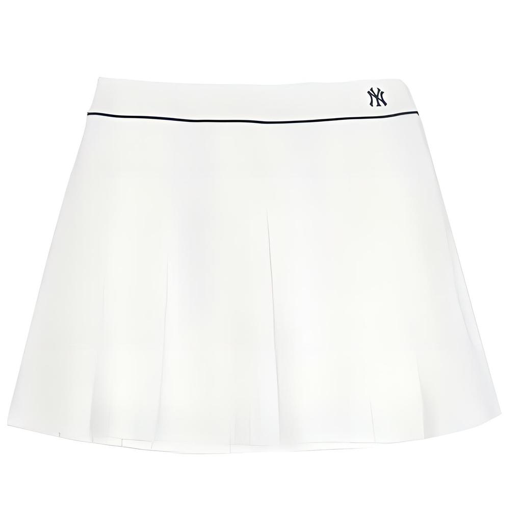 New MLB New York Yankees SS25 Casual Short Skirts Women's White 3FSKV0253-50IVS