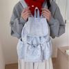 Schoolbag Japanese new girls shoulder back fashion Korean version polka dot summer high-end travel handbag schoolbag backpack