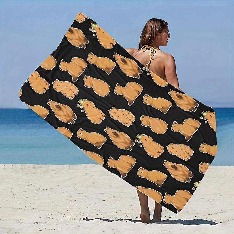 

Dolphin Print Beach Towel, Quick Dry Sand Resistant Polyester Lightweight for Swimming Travel Yoga Sports Machine Washable W40*H60(CM)