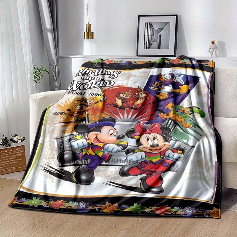 

1pc, Disney Mickey and Minnie Home Decor Blanket- Perfect as a Cozy Sofa Throw, Outdoor Blanket, or Gift, Flannel Coverlet, Ideal for Bedrooms 80x120cm