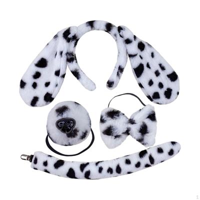 Hundeohren und langer Schwanz Haarspange Faux Dress up Katzenohr Lolita Hoop