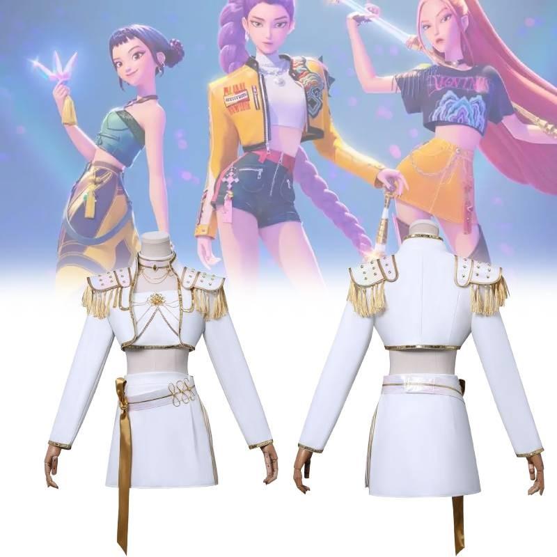 Demon Hunters Kpop Cosplay Attire Polyester Role Play Themed Clothing Parties