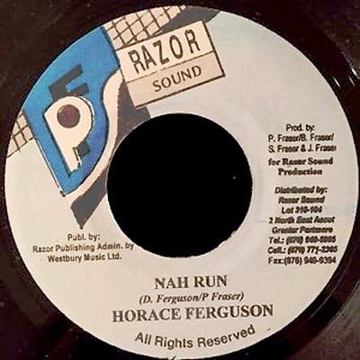 

7inch Record HORACE FERGUSON Nah Run NONE Razor Sound Jamaica Reggae Ska Dub Used