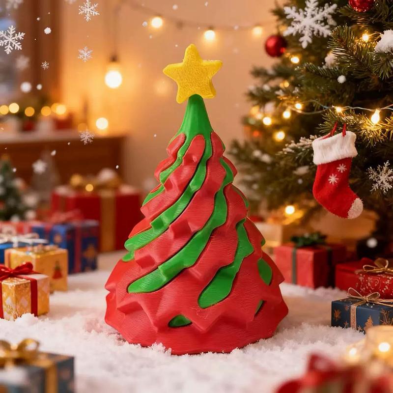 

Dual Color 3D Printed Spiral Christmas Tree Toy Creative Swirl Cone Stress Relief Gift For Kids Holiday Decoration Xmas Gift M