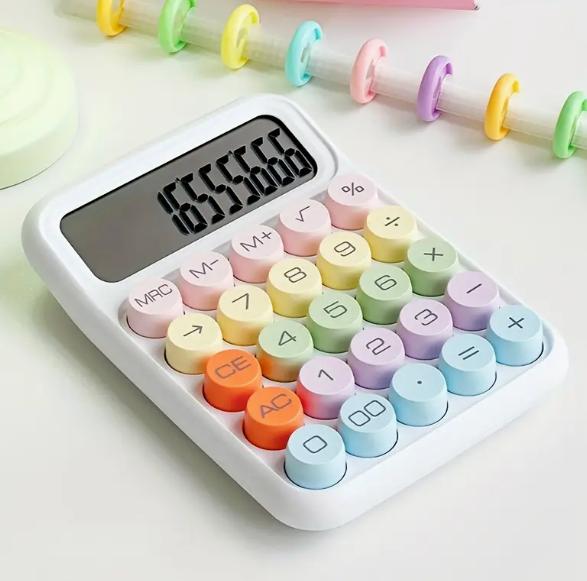 High-value girl heart dopamine color calculator students cute flexible keyboard finger desktop computer