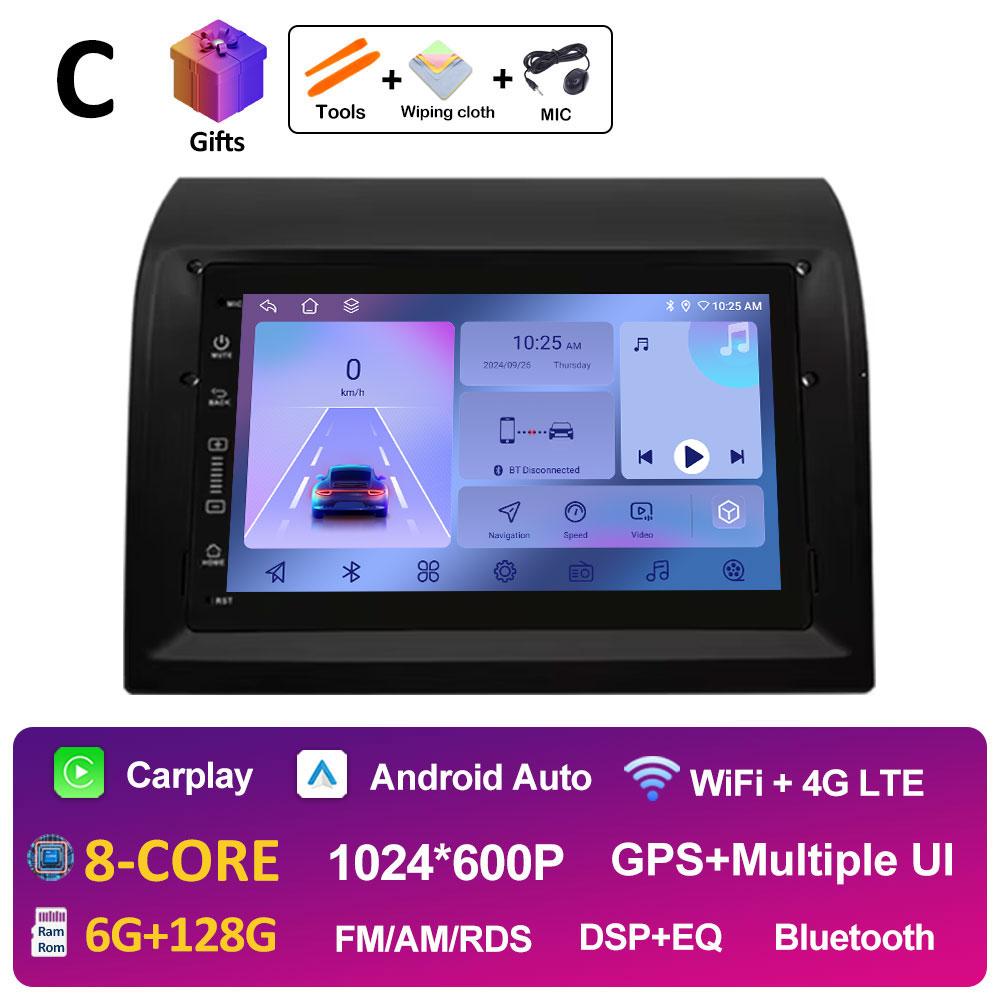 7 Inch Android Car Radio Video Multimedia Player For Fiat Ducato 2006 2007 2008 2009 - 2016 Wireless Carplay Bluetooth Head Unit