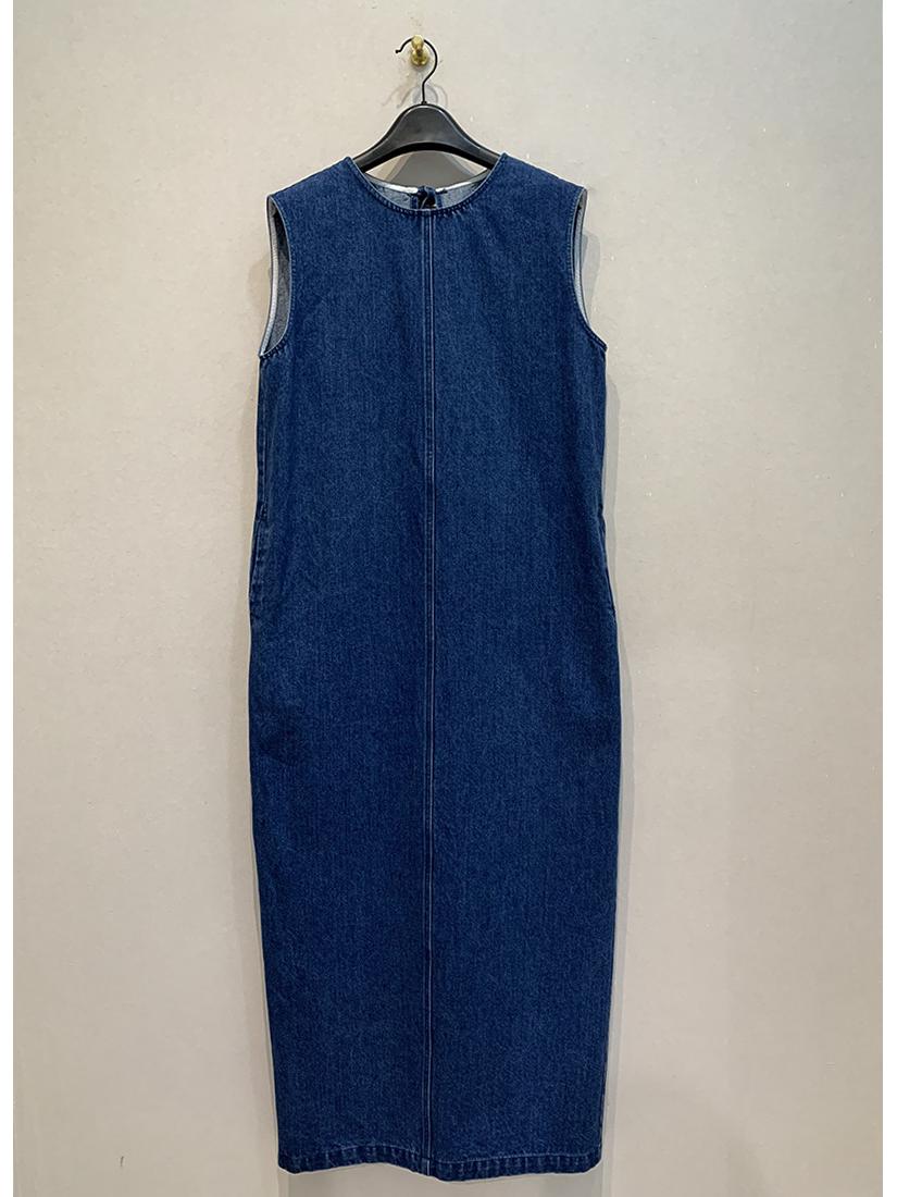 

Японское американское выстиранное потертое джинсовое платье - Свободный и стройнящий длинный весенне-летний стиль Large