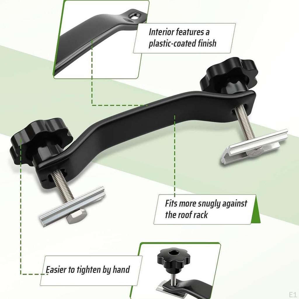 Rooftop Tent Mounting Hardware Kit Sturdy Replace Parts Fittings Black High Performance Simple