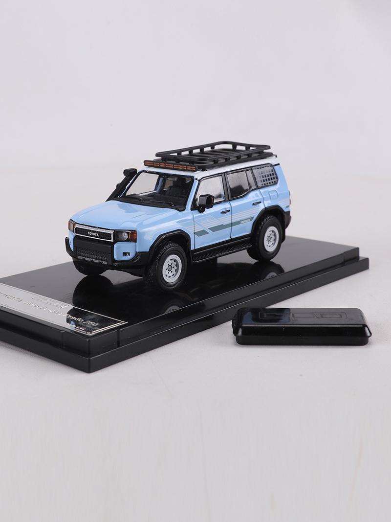 GCD 1:64 Toyota Land Cruiser Prado 2024 Off-road Modified Vehicle Alloy Model Car синий