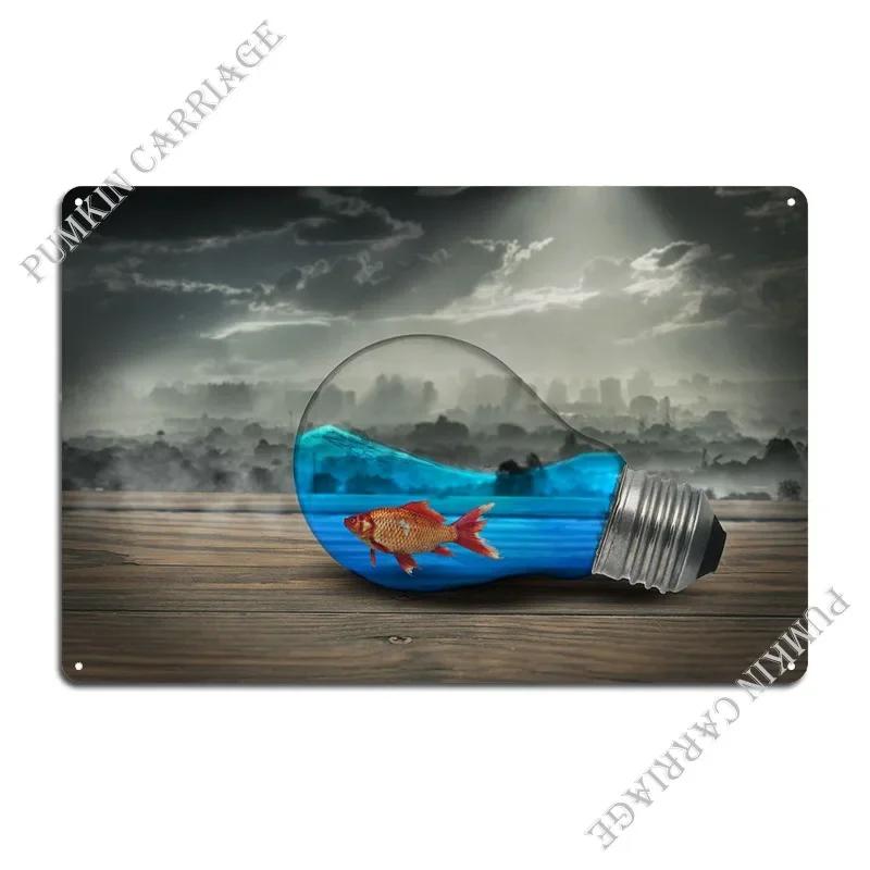 Fishbulb Metal Signs Party Designing Garage Party Club Club Tin Sign Poster 20x30cm(7.8x11.8inch)