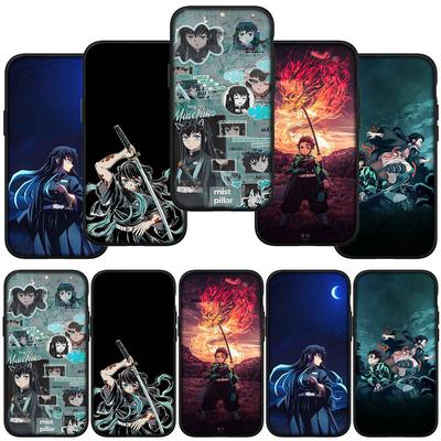 For iPhone 16 15 Xiaomi Redmi Note 13 12 11 Pro Max X 9 14 XR Samsung Galaxy S24 S23 Plus Huawei OPPO Muichiro Tokito Tanjirou Demon Slayer Phone Case