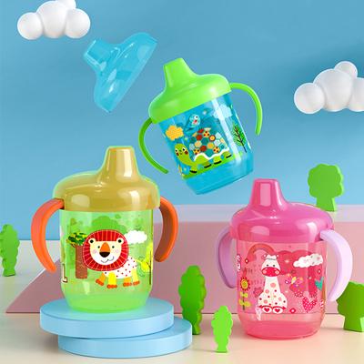 Baby Learning Drinking Cup With Handle Flip Leakproof Water Bottle Duckbill Cup