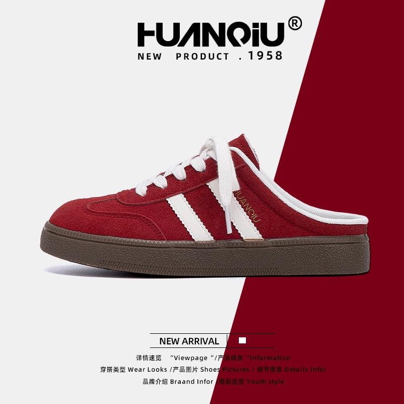 Global retro one-pedal German training shoes women's ZHQ-XA527 summer new versatile niche half slippers children