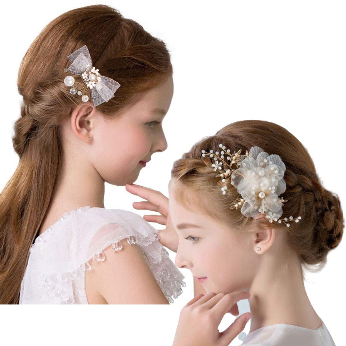 

iikuru Children s Hair Ornament, Piano Recital, Kids Hair Accessory, Formal Hair Accessory, Girls Hairpin, y781 (Type B)