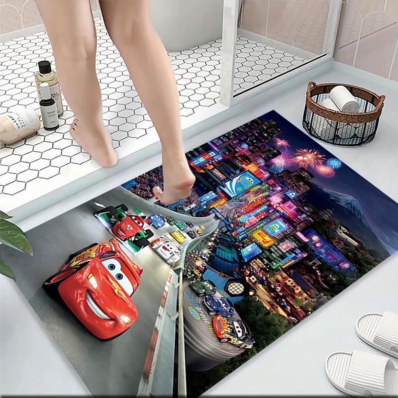 Cars Movie Poster Carpet Rug Soft Washable Antislip Home Living Room Sofa Mats Personalized Christmas Rug