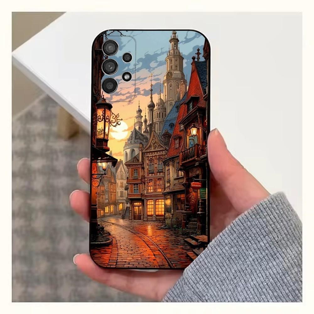 Art Paris Eiffel Tower  Phone Case For Samsung S25,S24,S23,S22,S20,S21,S10,Ultra,Plus,Lite,FE,Soft Silicone Black Cover