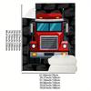 Red truck background pattern Flannel printed blanket suitable for all seasons suitable for living room office sofa and travel