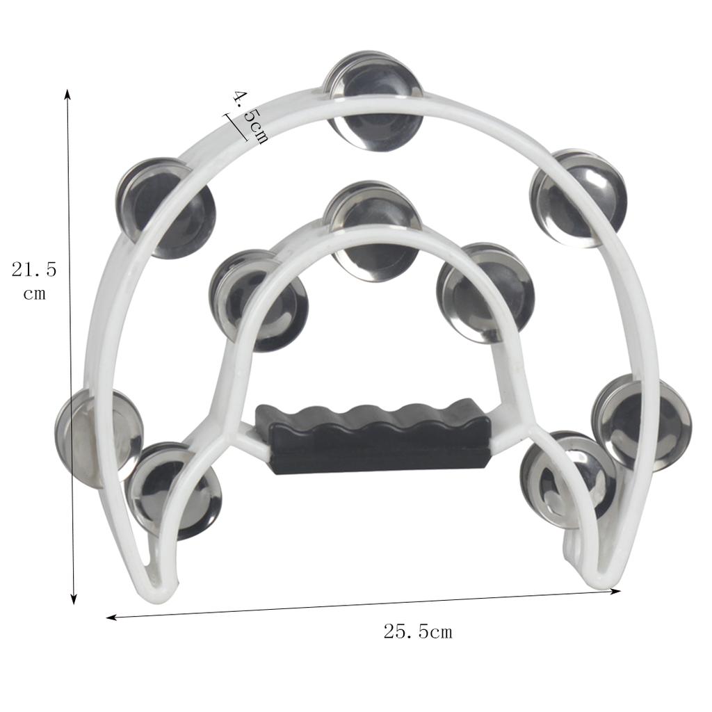 Tambourine Double Cymbals Percussion Orff Instrument KTV Singing Party Hand Jingle Bell Rattle Children Enlightenment Music Toys