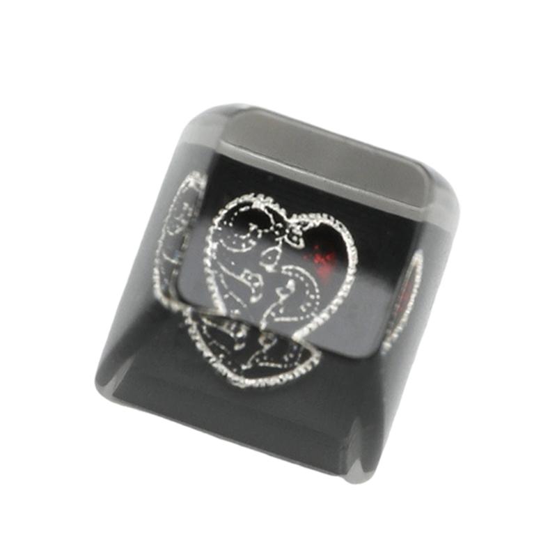 Artisans Dark Series Resins Keycaps With Glowing Effect AntiWear Key Top For Mechanical Keyboards