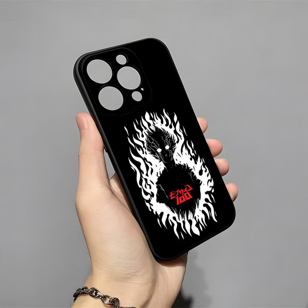 Anime Psycho 100 Phone Case For IPhone 17 Pro Max 16 15 14 Pro Max 13 11 X Xs Xr 8 7Plus Silicone Cover