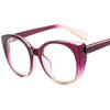 Nearsighted Glasses Women Myopia -0 to -6.0 Round Cat Eye Anti Blue Light Oversized Prescription Glasses