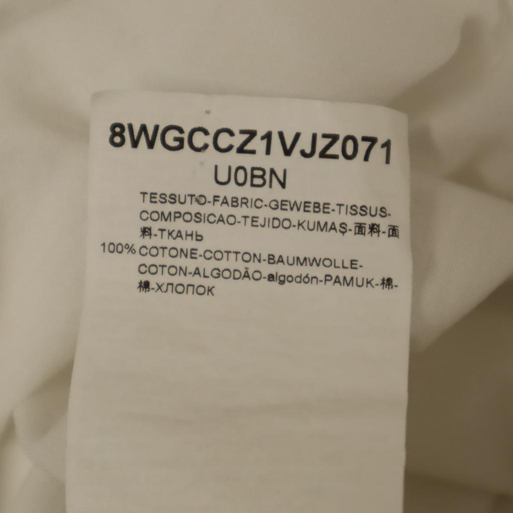 Giorgio Armani Made In Italy Short Sleeve Cotton Shirt 38 White Women Used