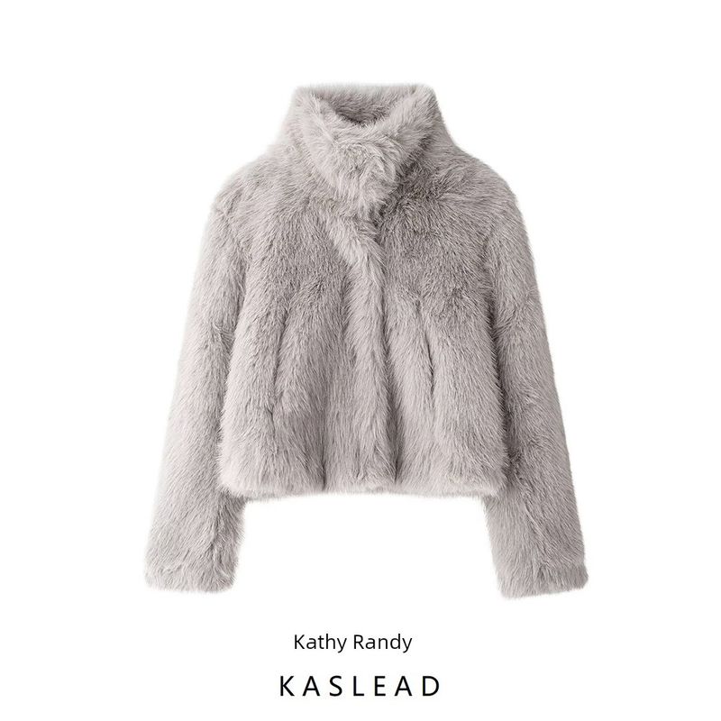 Kaslead New Arrival Women's Clothing Fashion Style Fashion Minimalist Artificial Fur Effect Short Overcoat 1255768