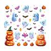 Halloween Window Clings Set - Decals for Glass Surfaces, Removable and Reusable for Home Party Decor