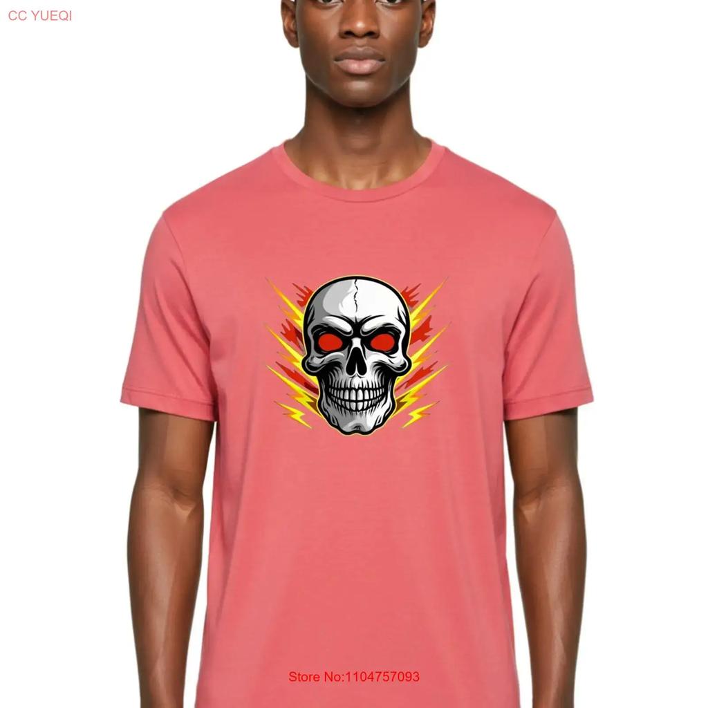 Skull With Red Eyes Unisexs T Shirt 100 Cotton Casual Summer Wear Vintage Breathable Soft Stylish Comfortable Stretched
