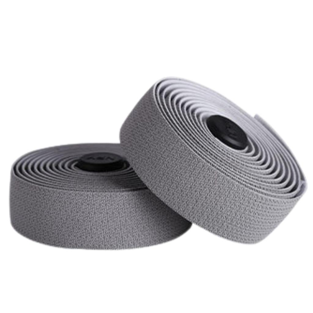 MORYTRADE Bar Tape for Road Drop Shock with Bar Ends Bikes, Cyclocross, Handlebars, Grips, Absorbing, (Gray)