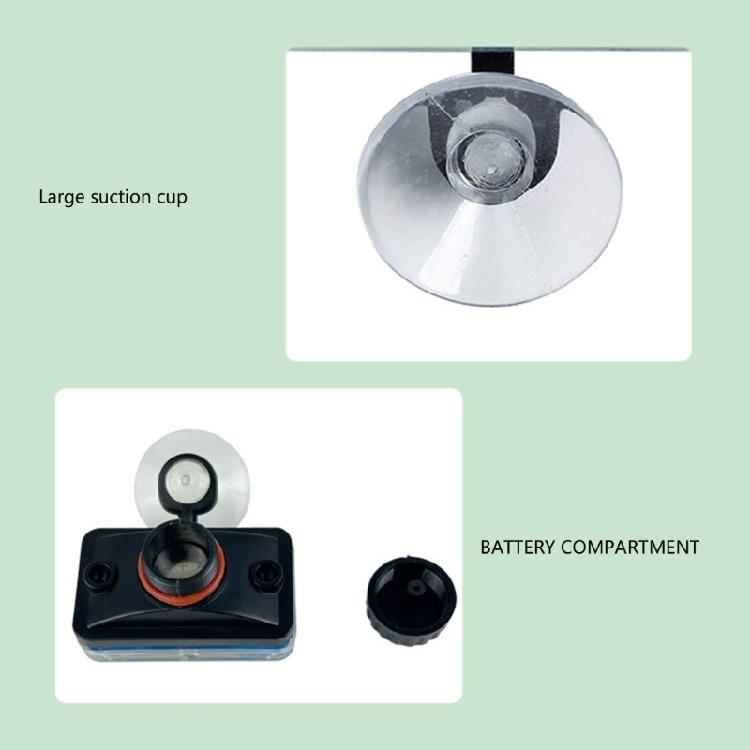 Submersible Aquariums Thermometers with Suction Cup Clear Digital Display Fishtanks Water Temperature Monitoring Device