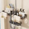 Kitchen ABS Sink Drain Rack Sponge Storage Faucet Holder Soap Drainer Shelf Basket Organizer Bathroom Accessories