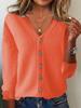 Women's Knitted Cardigan: Spring-Summer Long Sleeve Sweater, Plus Size Autumn Outerwear