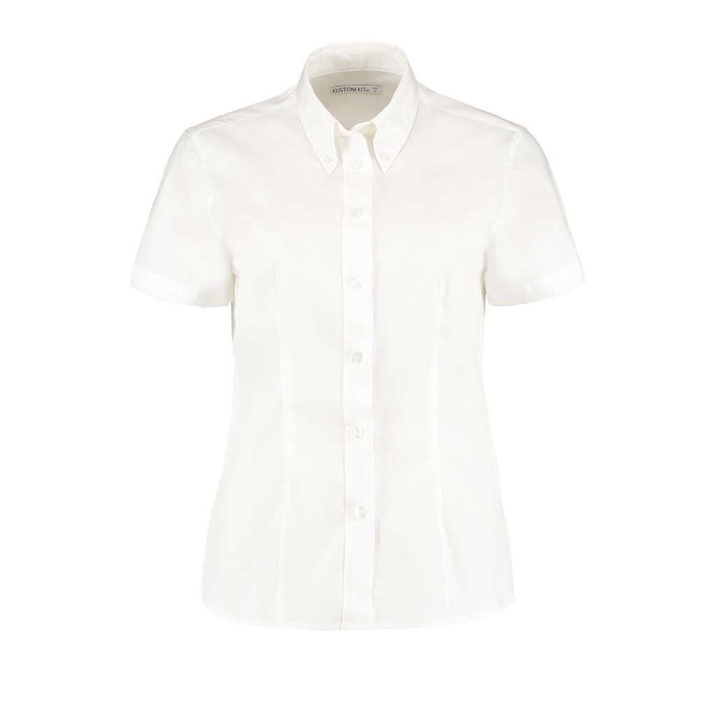 Kustom Kit Ladies Corporate Oxford Short Sleeve Shirt