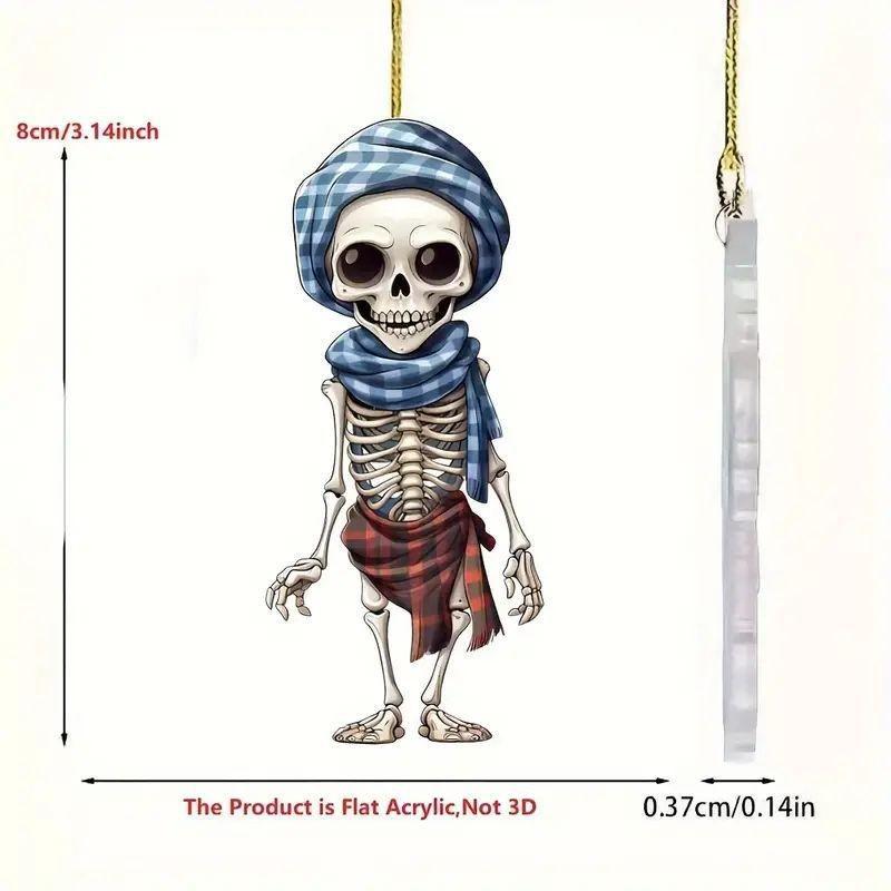 

Style Acrylic Cartoon Skull Car Decoration Perfect For Halloween Themed Home Decor