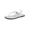 Light luxury and comfortable French retro flat-soled sandals, light summer new sandals, soft soles are not tired